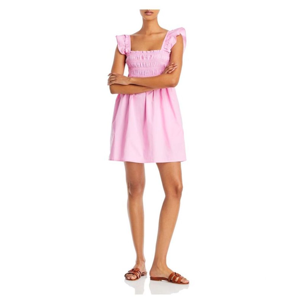 FRENCH CONNECTION Womens Pink Pullover Unlined Sleeveless Mini A-Line Dress 2 - Picture 3 of 3